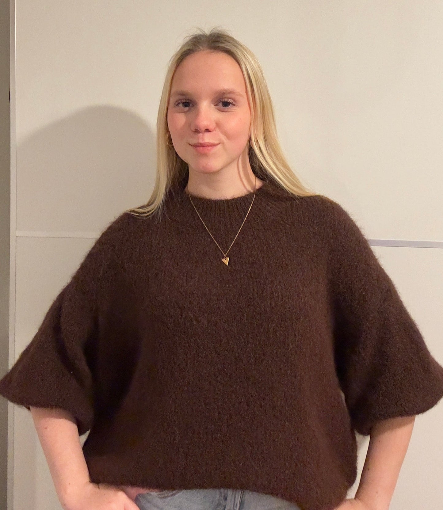 Knitted brown top