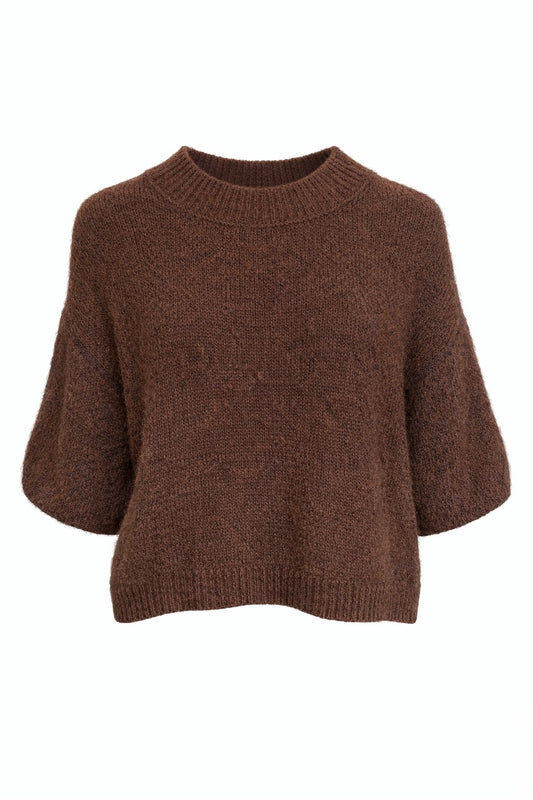 Knitted brown top