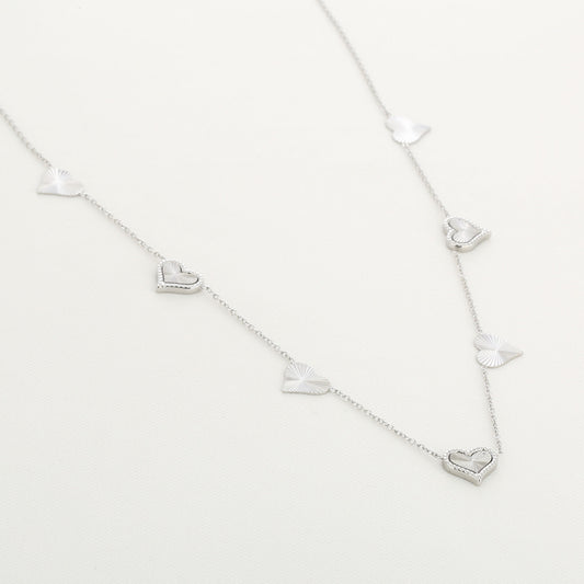 Silver heart necklace