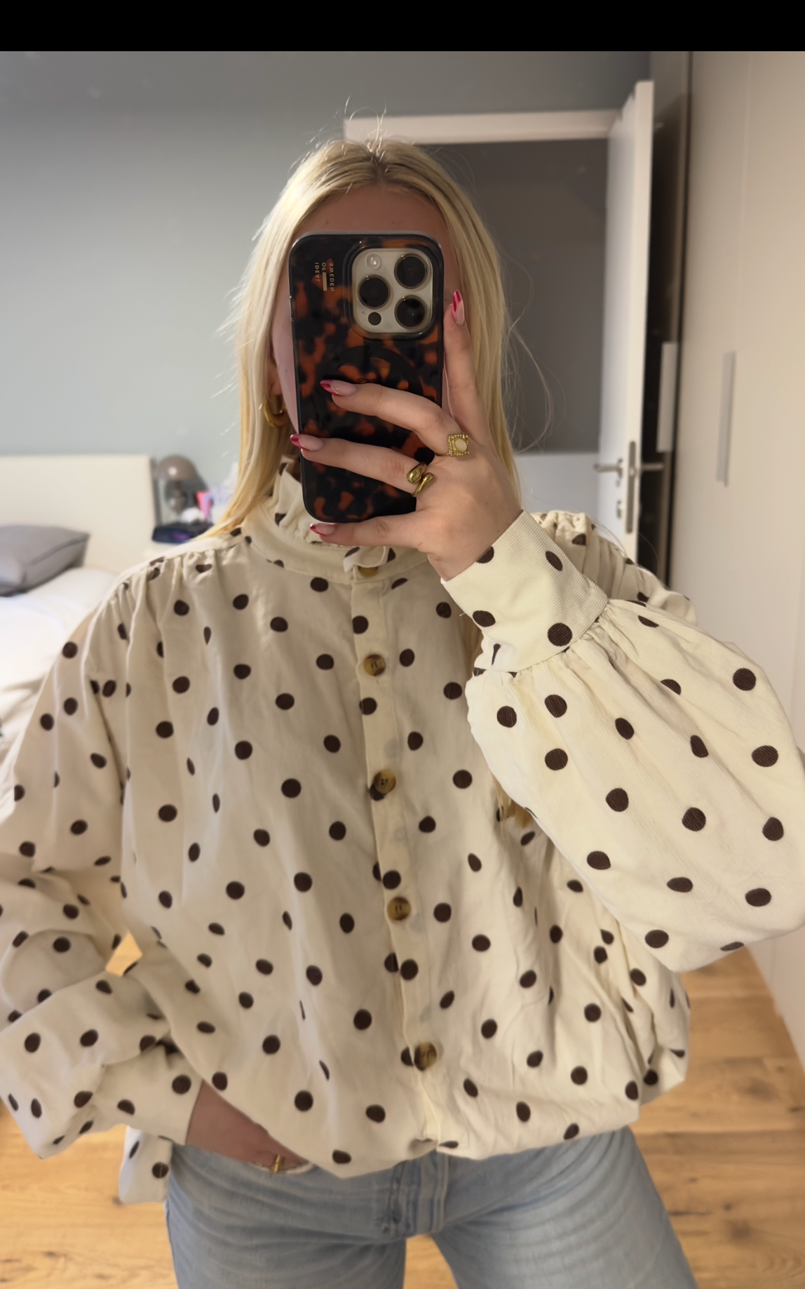 Bobbie polkadot blouse