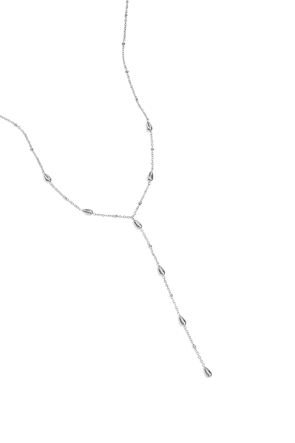 Y-line necklace ZILVER
